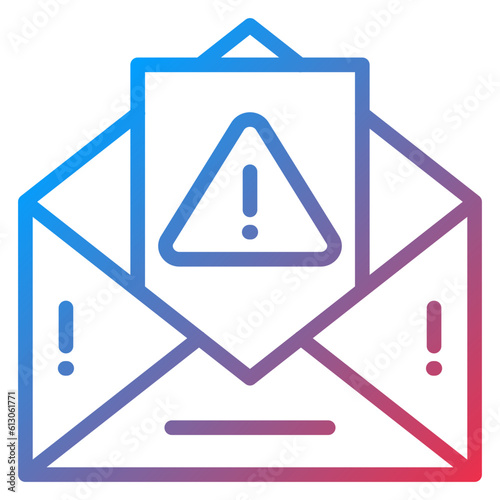 Vector Design Spam Email Icon Style
