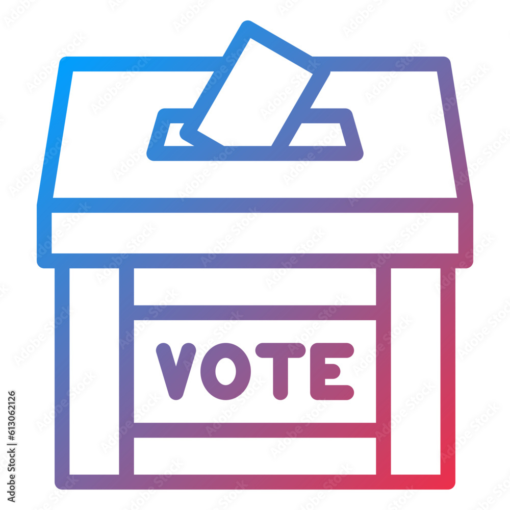 Vector Design Election Polling Icon Style Vector Design Election Polling Icon Style