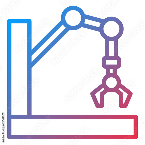 Wallpaper Mural Vector Design Robot Arm Icon Style Torontodigital.ca