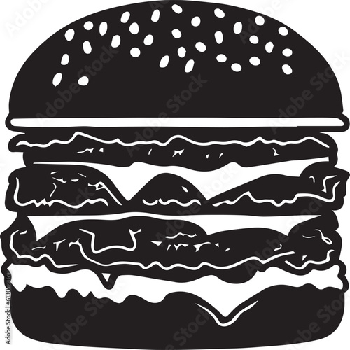 burger vector silhouette