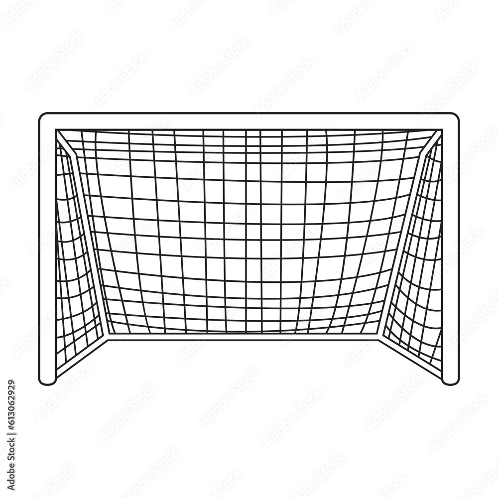 Фотография goalpost line vector illustration