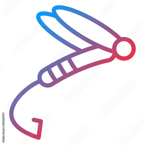 Vector Design Fly-Fishing Icon Style