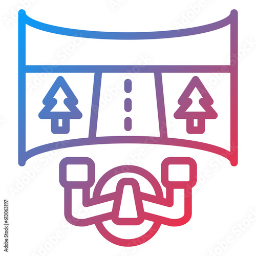 Vector Design Motion Simulator Icon Style