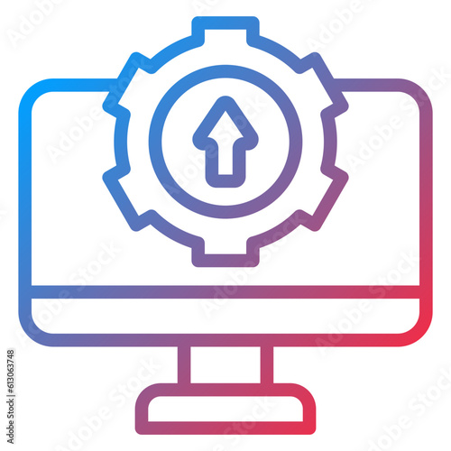 Vector Design Upgrade Desktop Icon Style