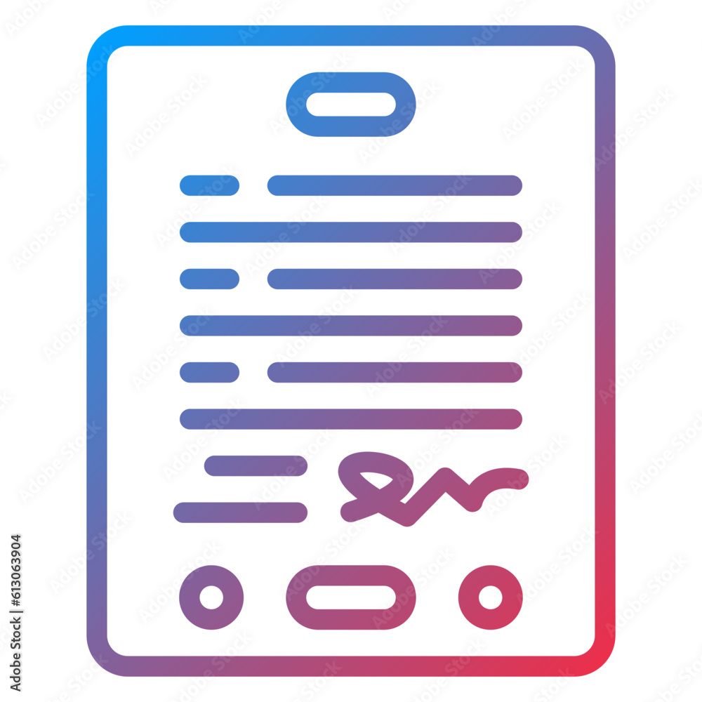Vector Design Digital Contract Icon Style Vector Design Digital Contract Icon Style