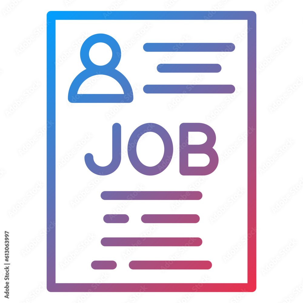Vector Design Job Application Icon Style Vector Design Job Application Icon Style