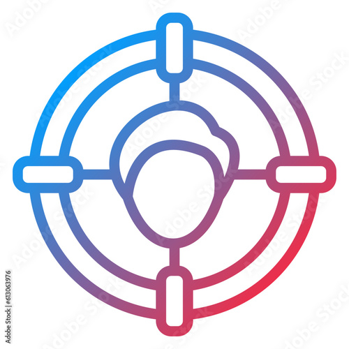 Vector Design Headhunting Icon Style