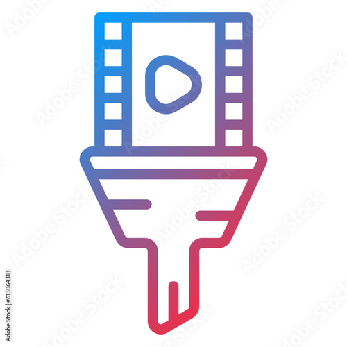 Vector Design Content Curation Icon Style