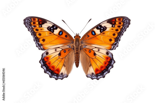 Beautiful and Rare Butterfly on a Transparent Background. Generative AI