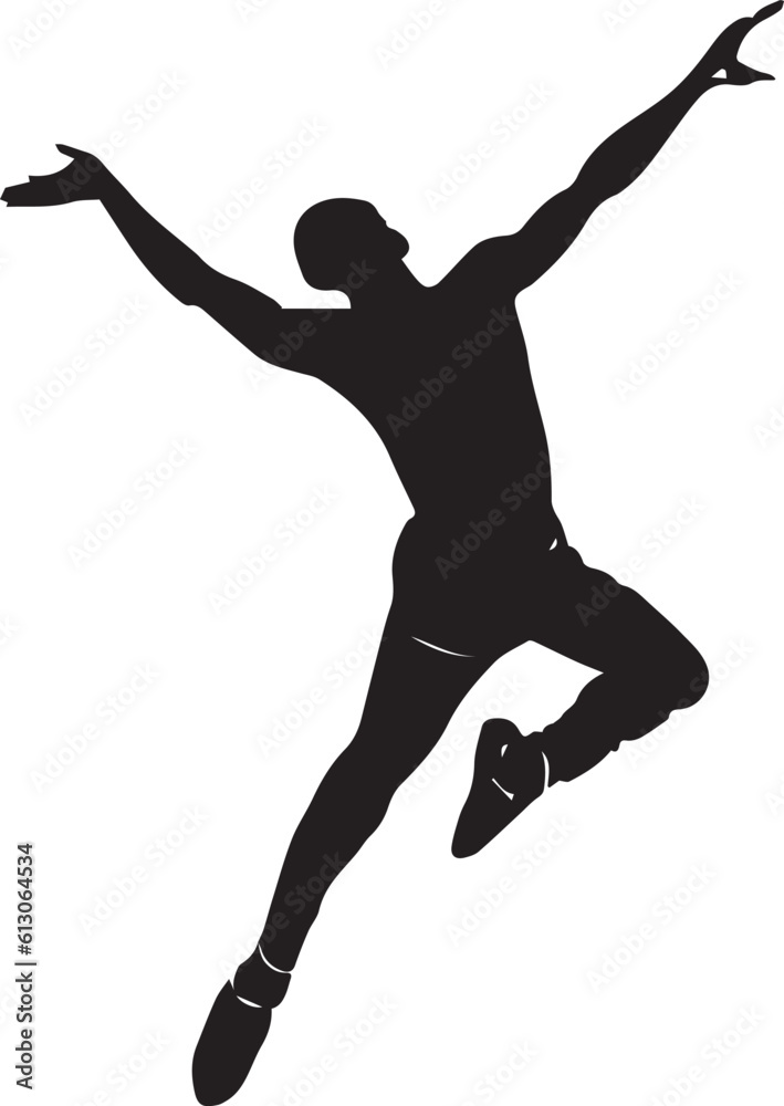 a man dancing vector silhouette illustration a man dancing vector silhouette illustration