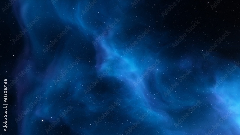 Deep space nebula with stars. Bright and vibrant Multicolor Starfield Infinite space outer space background with nebulas and stars. Star clusters, nebula outer space background 3d render
