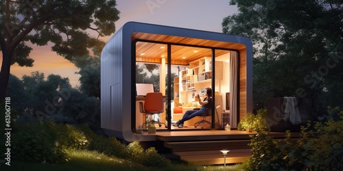 Tiny house with amazing des...