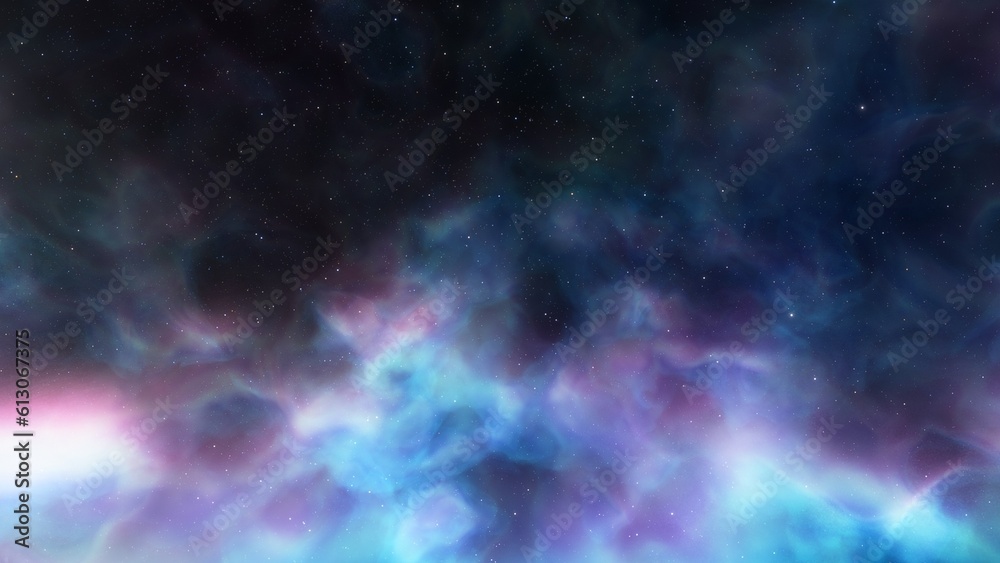Universe filled with stars, nebula and galaxy
