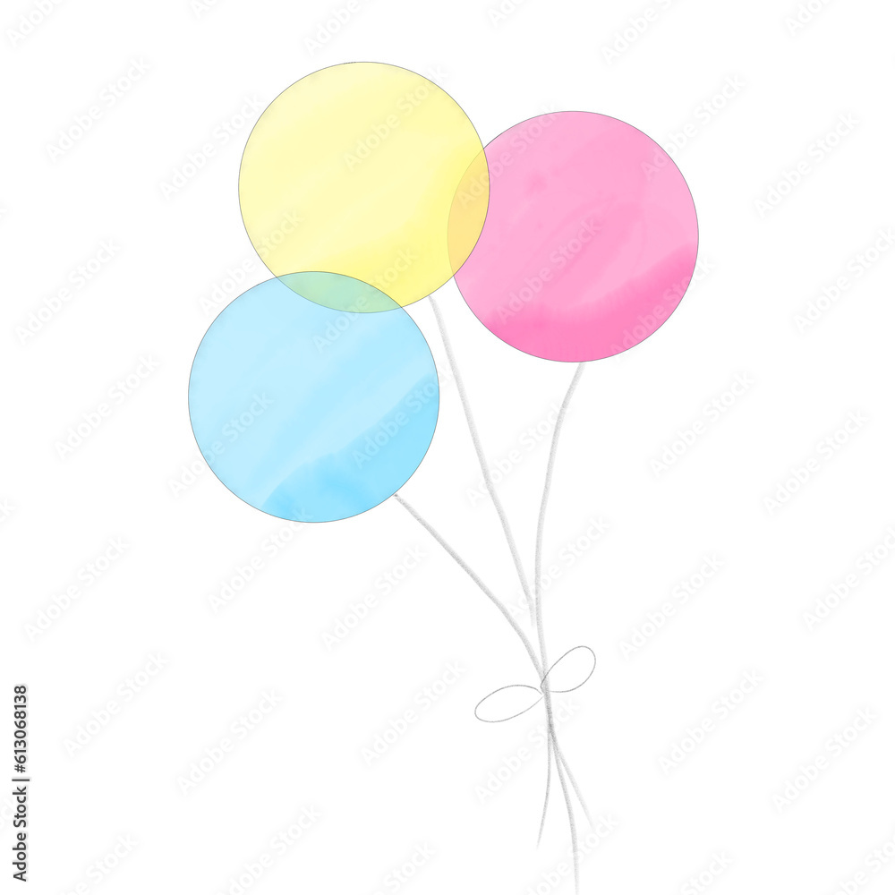 balloons isolated on white balloons isolated on white