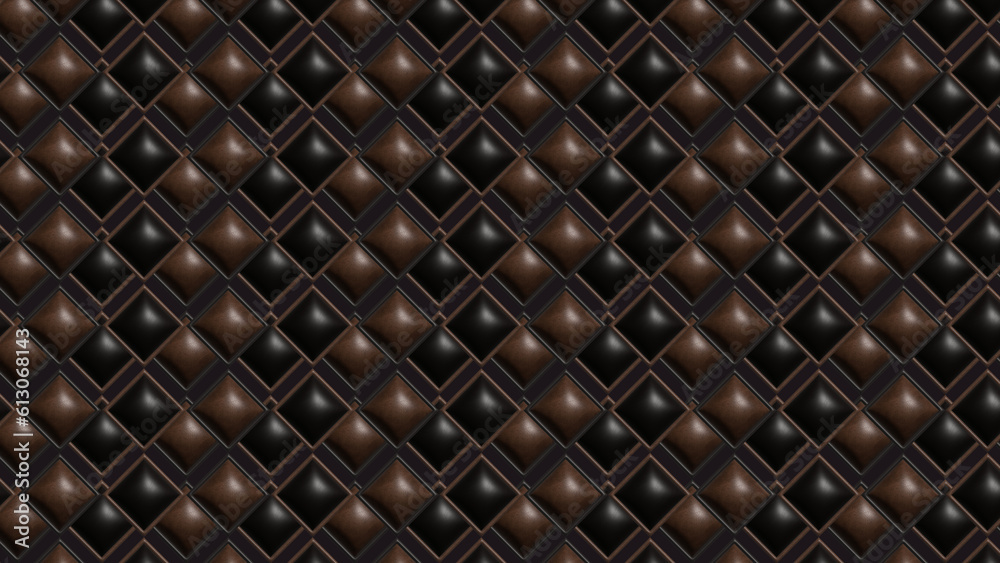 Fototapeta premium Diamond 3d Inspired Luxury Pattern · Chocolate & Brown Color