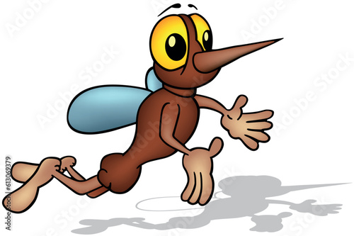 Flying Mosquito with Big Ey...