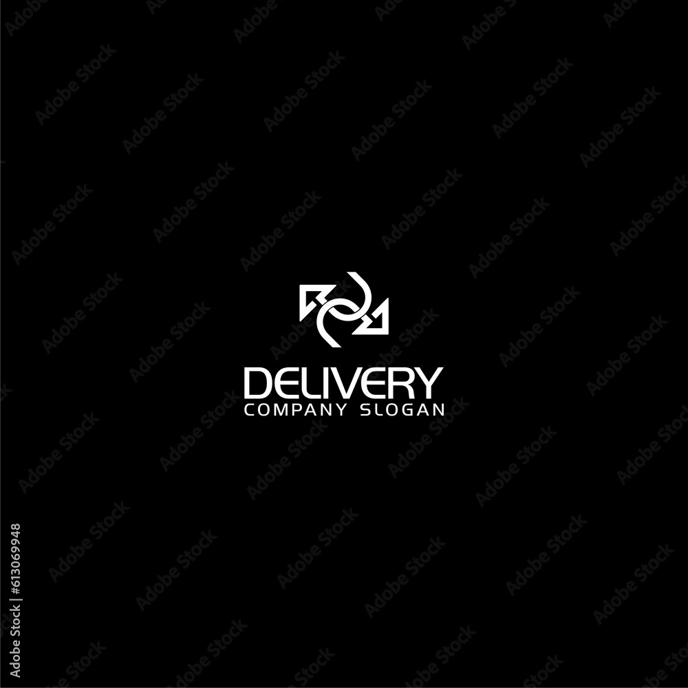 Global Shipping Delivery icon isolated on dark background Global Shipping Delivery icon isolated on dark background