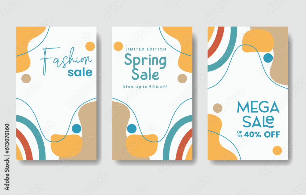 Fototapeta premium set banner design sale event templates