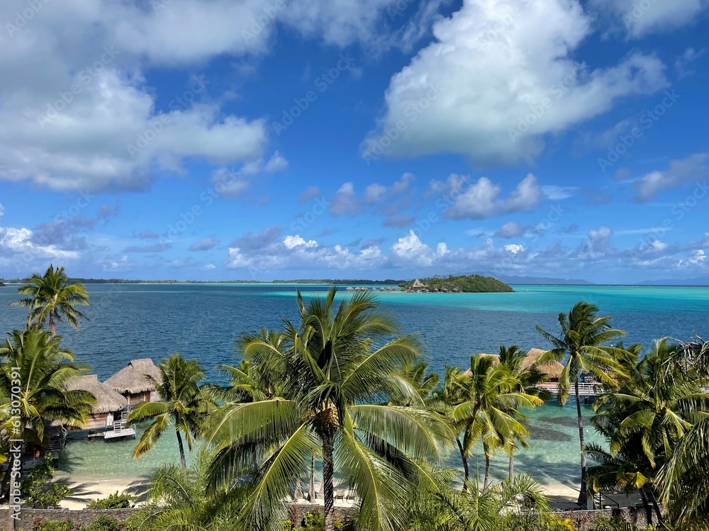 Fototapeta premium Paradies, Bora-Bora, Tahiti