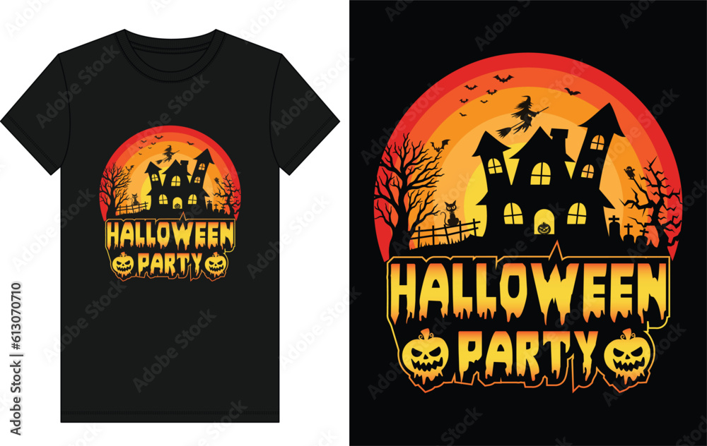Halloween Party T-Shirt Design