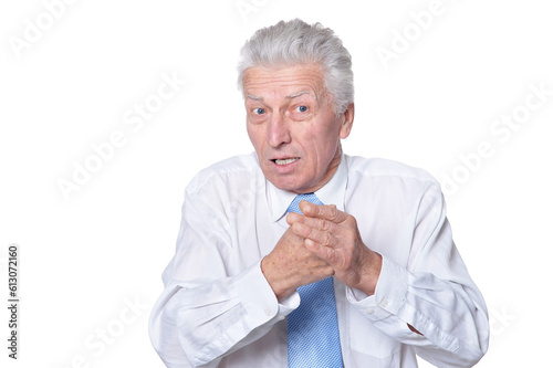 Wallpaper Mural close up portrait of senior businessman in formal wear posing Torontodigital.ca