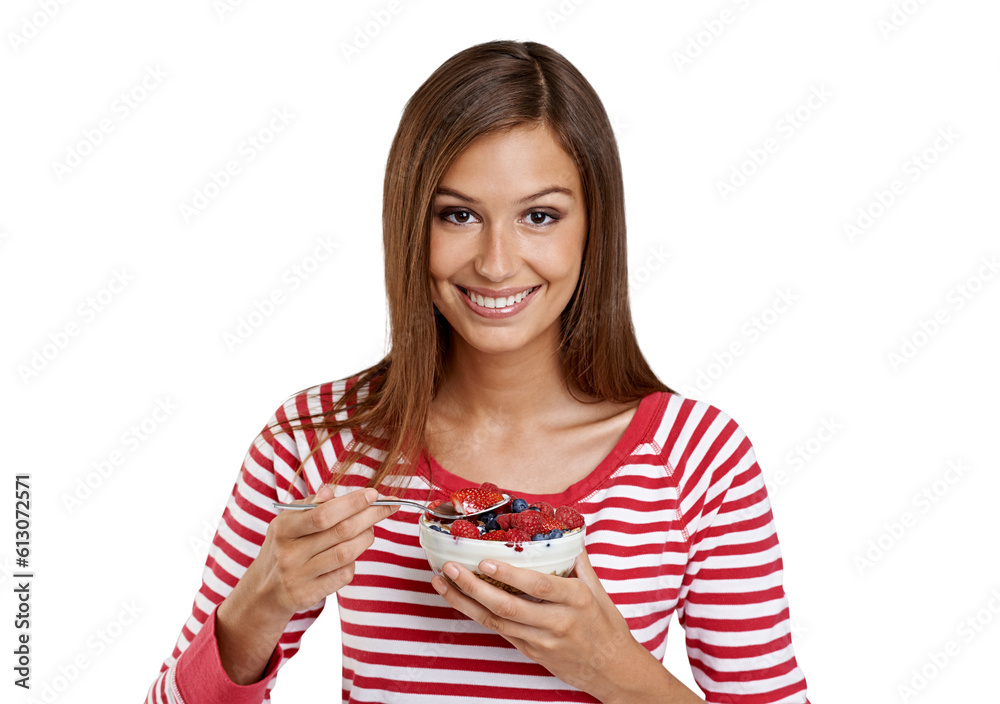 Portrait, smile and woman with berries, eating and model isolated against a transparent background. Face, female person and girl with fruit, healthy snack and nutrition with diet, happiness and png Portrait, smile and woman with berries, eating and model isolated against a transparent background. Face, female person and girl with fruit, healthy snack and nutrition with diet, happiness and png