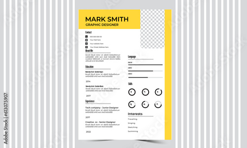 Corporate CV/Resume design template 