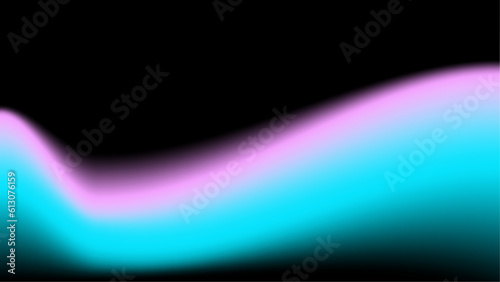Neon blur glow. Color light overlay. Disco illumination. Defocused blue pink red ultraviolet radiance soft texture on dark black abstract empty space background