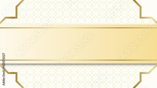 Ramadan Kareem with serene mosque, and crescent moon background with beautiful glowing lantern.