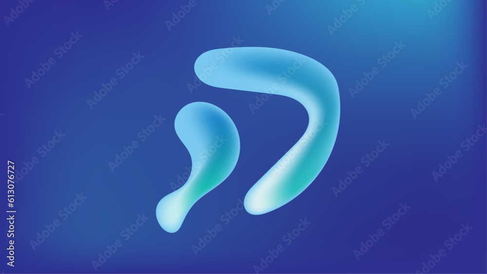 Naklejka premium abstract fluid bubble color gradient background. futuristic colorful shapes design