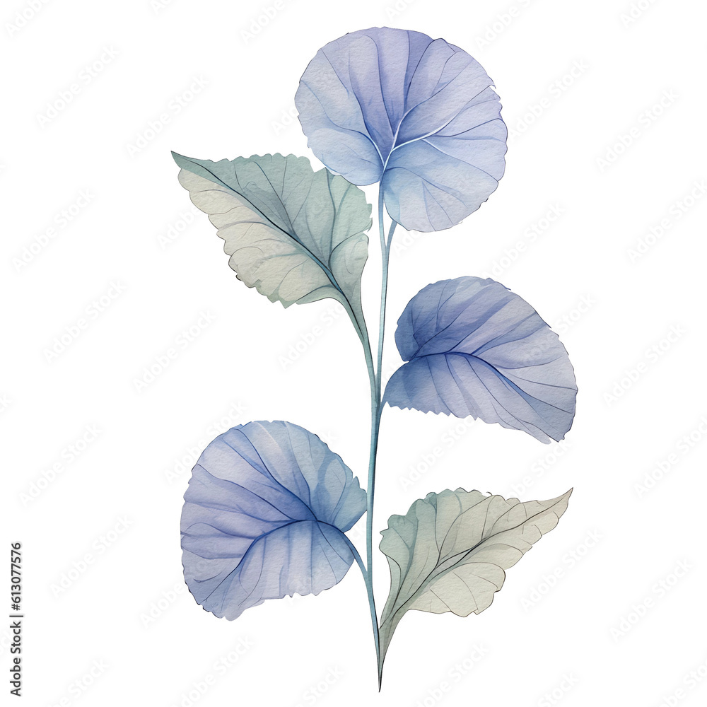 Obraz premium beautiful watercolor hydrangea flower, AI Generative