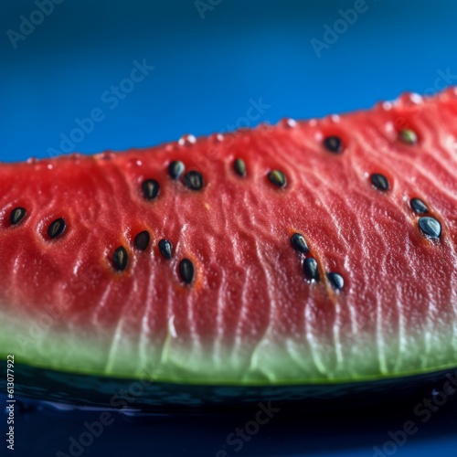 Refreshing Watermelon Photograph with Interesting Texture and Color