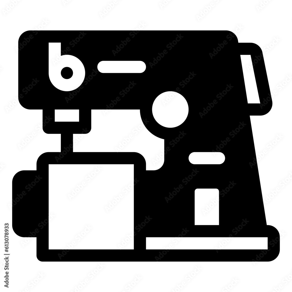 Sewing Glyph Icon Sewing Glyph Icon