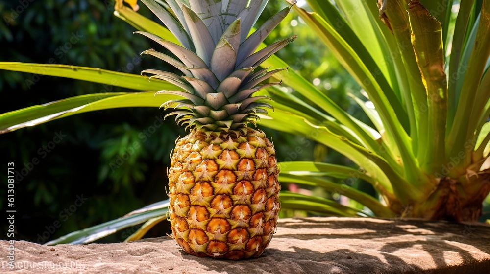 Fototapeta premium Pineapple: Tropical Temptation