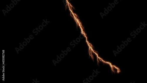 orange electric lighting, abstract electrical background. Abstract orange lightning flash background.