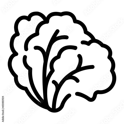lettuce Line Icon