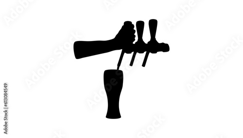 draft beer silhouette