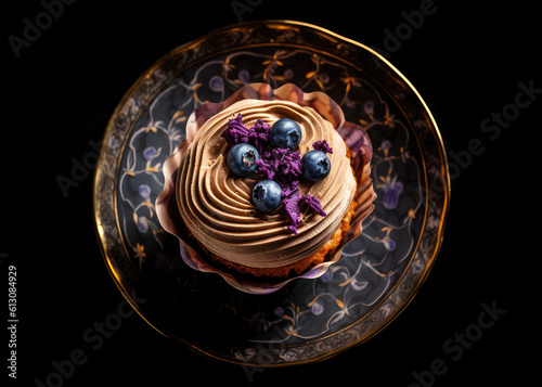 Cupcake, Color Cup Cake, Delicious Cupcakes Abstract Generative AI Illustration