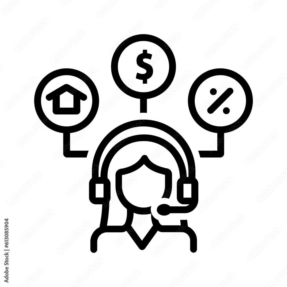 Black line icon for Dealer support Black line icon for Dealer support
