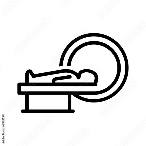 Black line icon for Diagnostic