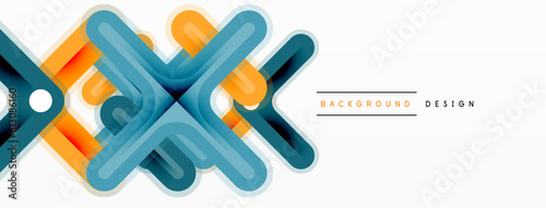 Minimal geometric background cross line. Design for wallpaper, banner, background, landing page, wall art, invitation, prints, posters