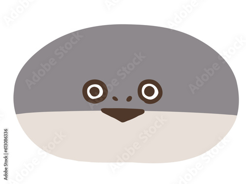 かわいいサカバンバスピスの剥製／手書きイラスト素材