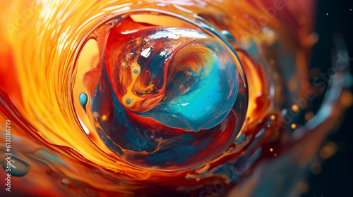 abstract background of a colorful water waves