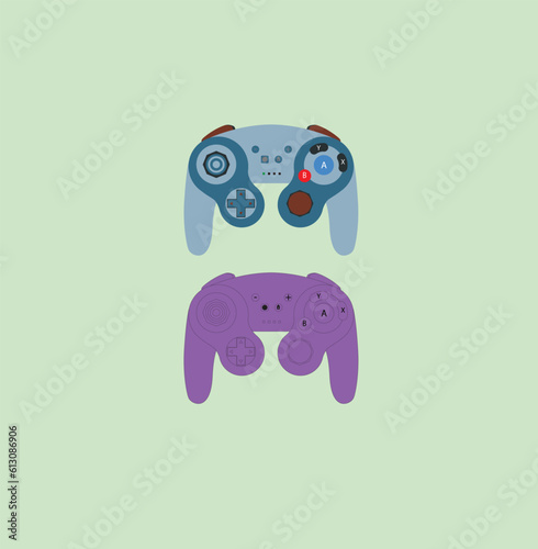 Game Controller, joy stick icon, logo, flat color