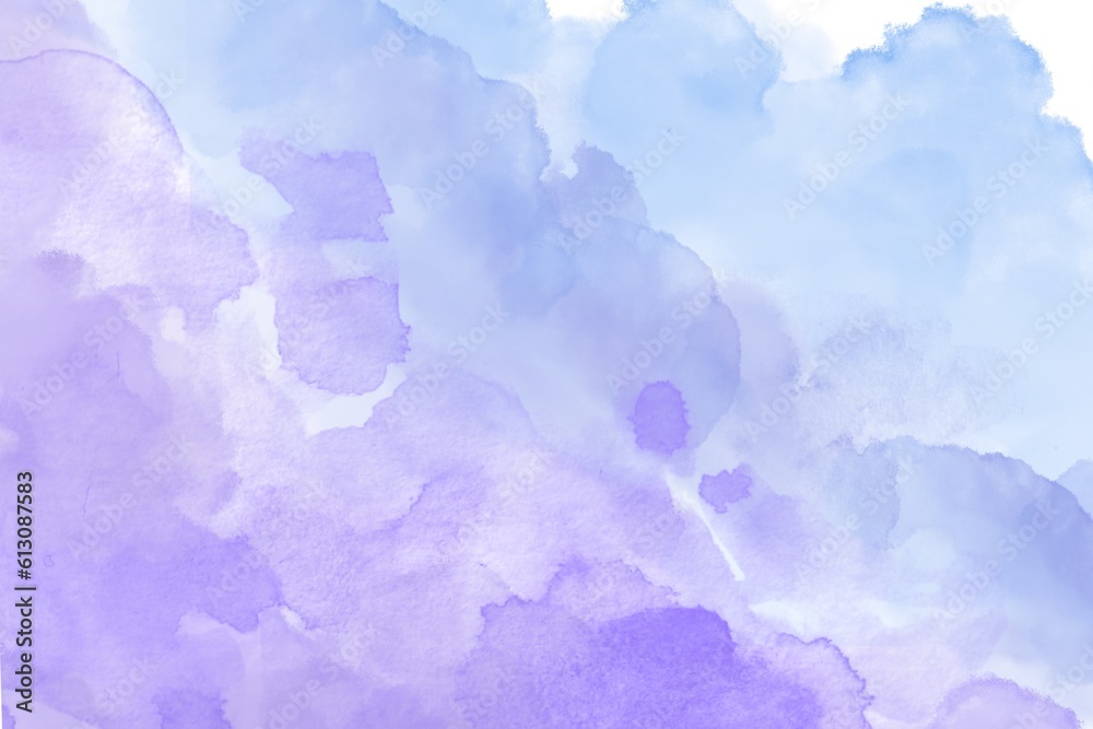 Blue purple abstract watercolor background wallpaper
