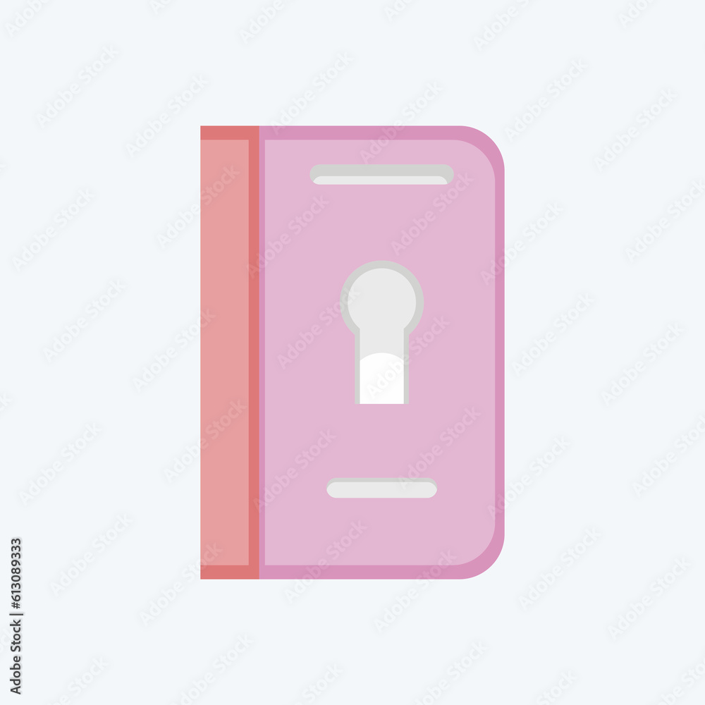 Icon Passport. related to Eid Al Adha symbol. Flat Style. simple design editable. simple illustration Icon Passport. related to Eid Al Adha symbol. Flat Style. simple design editable. simple illustration