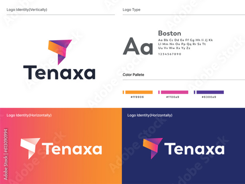 t letter logo, modern t logo design, and branding photo