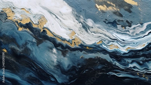 black gold marble background in fluid style