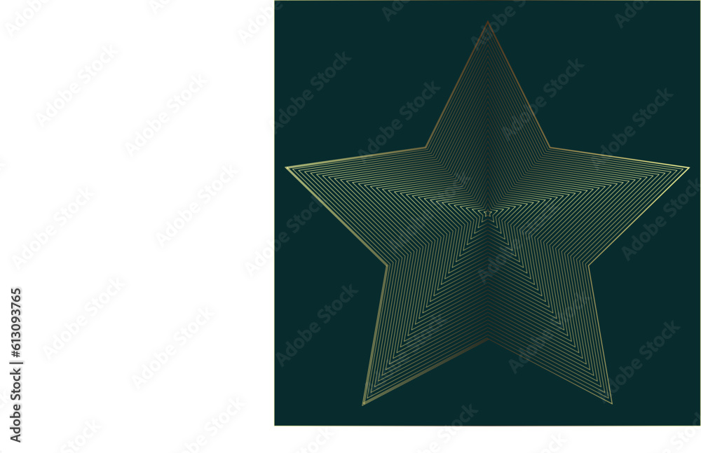 Stars in one. Vector Golden Stipes star isolated on greenish background with object clipping path. Star retro punk design element. star for web design. Stars in one. Vector Golden Stipes star isolated on greenish background with object clipping path. Star retro punk design element. star for web design.
