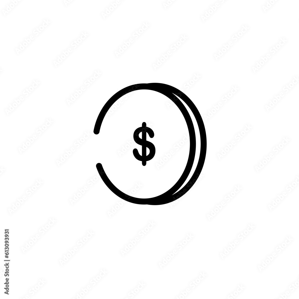 economy money coin paper sign symbol vector economy money coin paper sign symbol vector